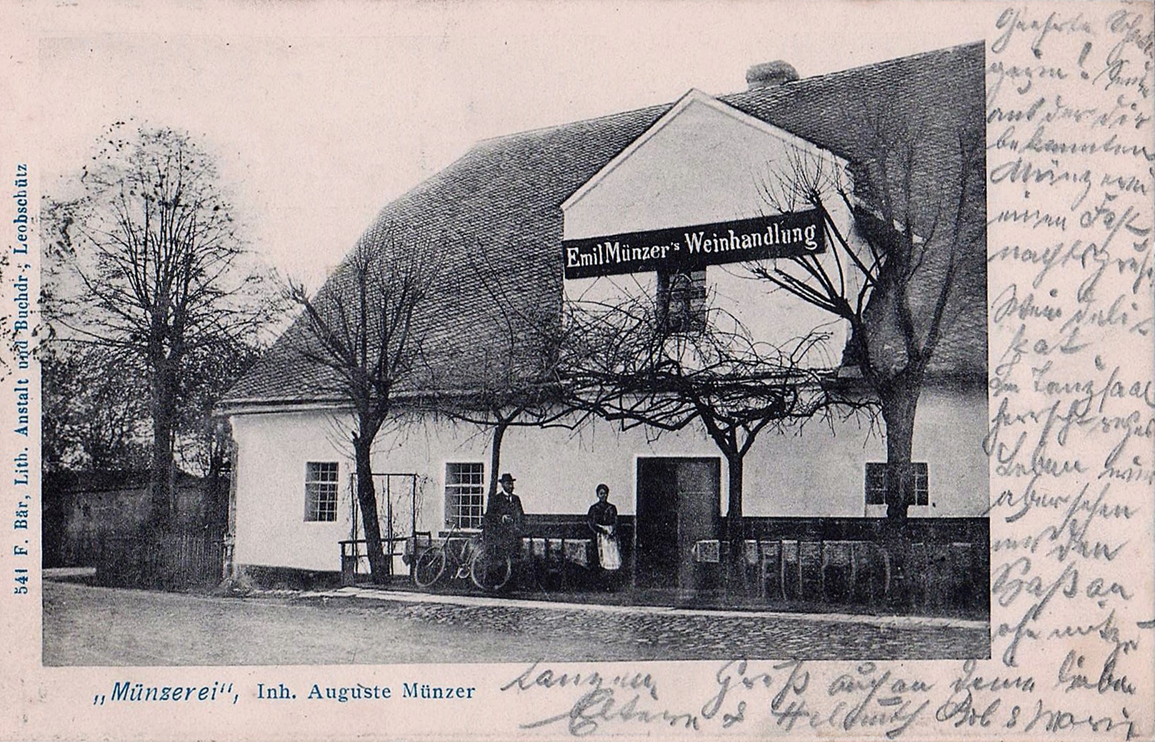 Winiarnia Münzerei, 1904