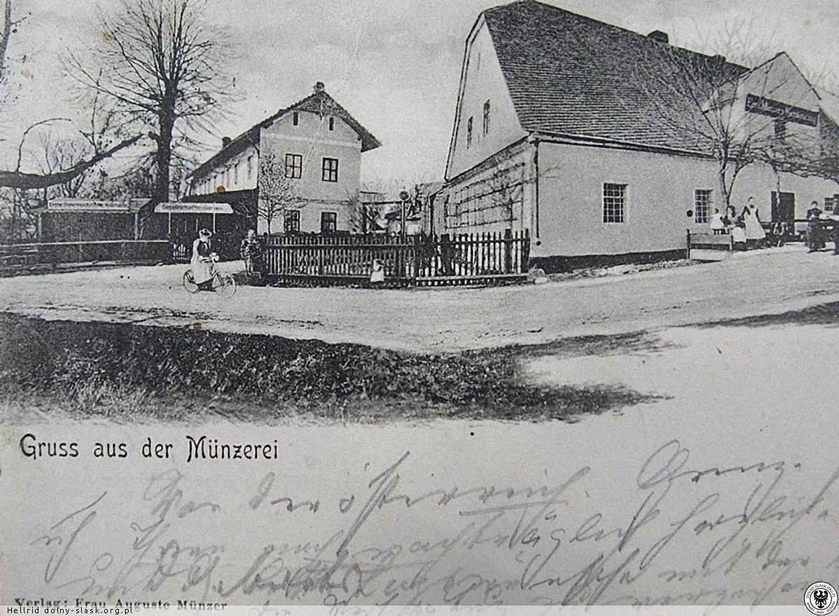 Winiarnia Münzerei — pocztówka archiwalna